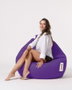 Atelier Del Sofa Premium XXL Puf de Jardín Morado Impermeable Comodidad y Relajación 115 cm
